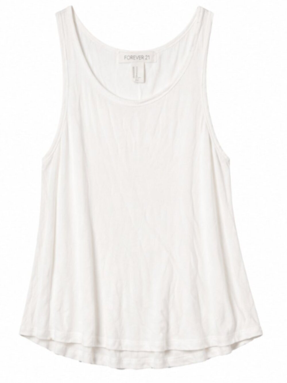 Forever 21 White Flowy Tank Top